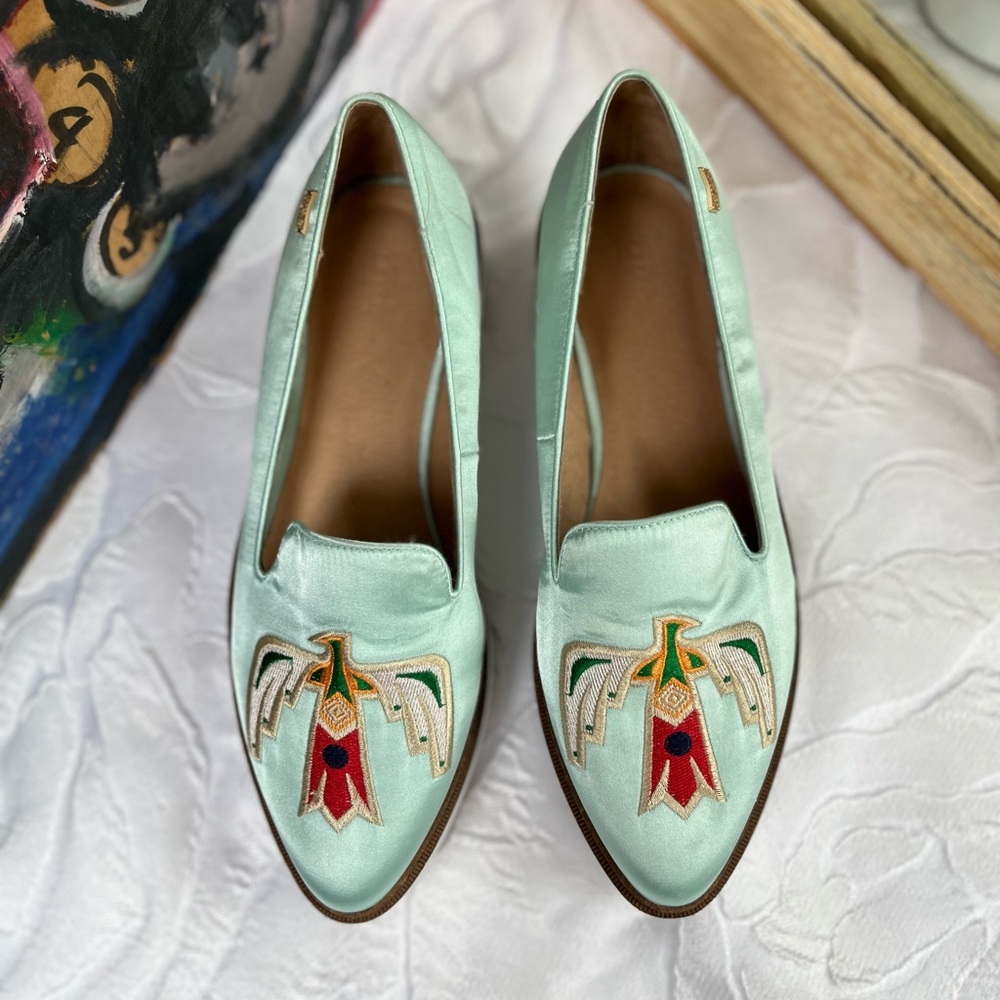 NEW Australia Luxe Collective Satin Bali Flats